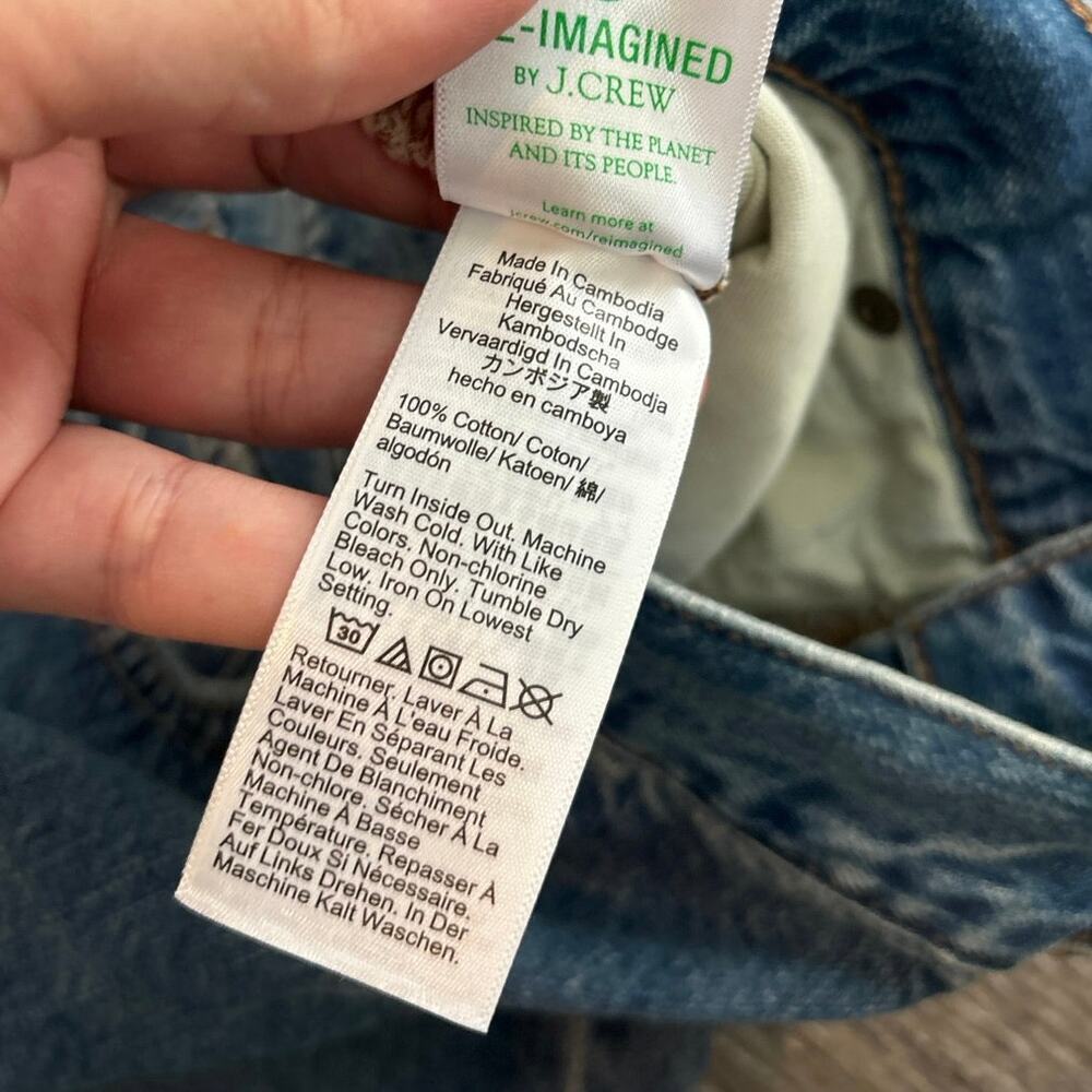 NWT J.Crew Petite Premium Edition Straight Jean With Buttonfly Size 31P - Picture 7 of 9